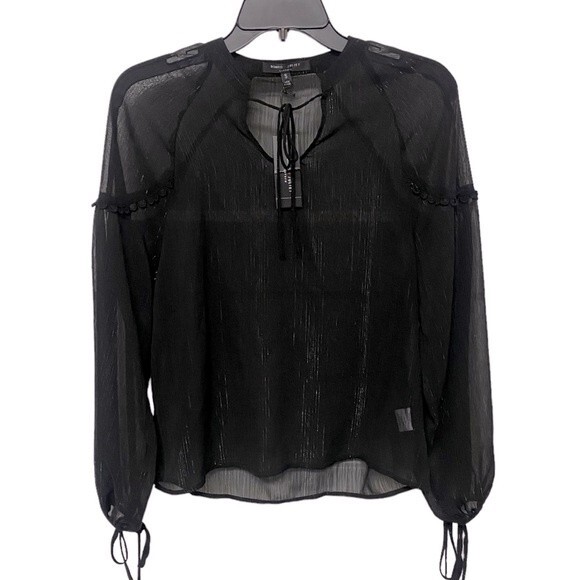 Romeo & Juliet Couture Sheer Blouse - Picture 2 of 10